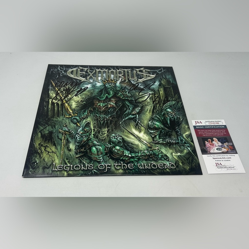 Exmortus‎ signed Legions of the Undead Album JSA COA